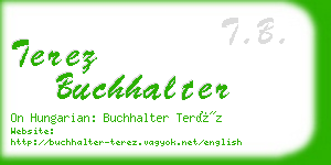 terez buchhalter business card